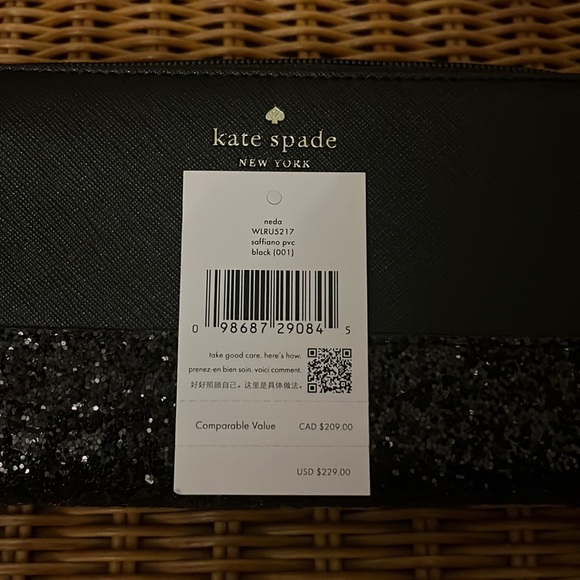 ♠️ kate Spade Greta Court Glitter Neda Wallet - Picture 15 of 16